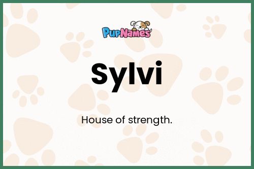 Sylvi dog name meaning