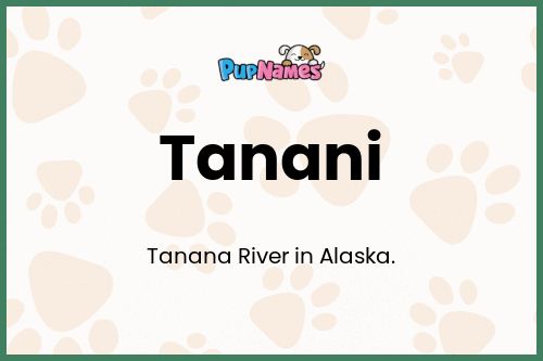 Tanani dog name meaning