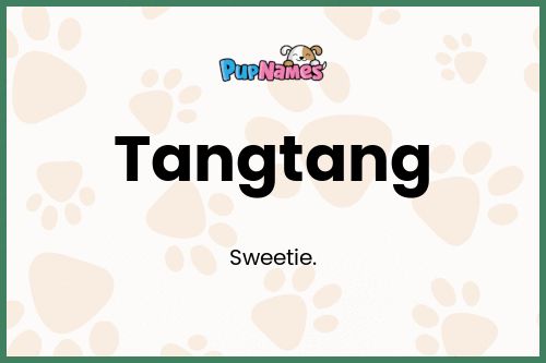 Tangtang dog name meaning