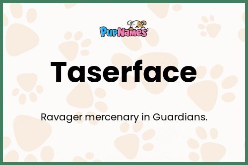 Taserface dog name meaning