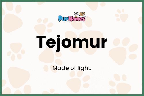 Tejomur dog name meaning