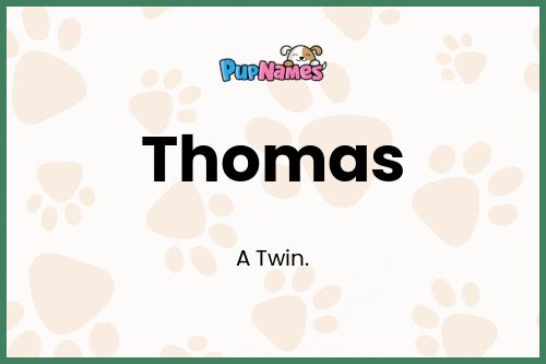 Thomas dog name meaning