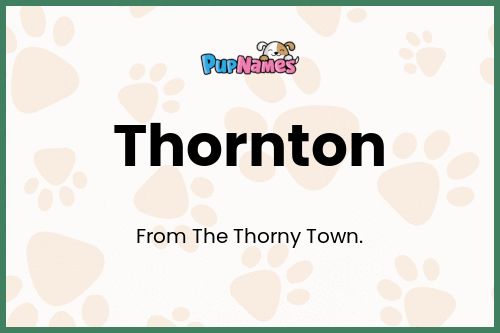 Thornton dog name meaning