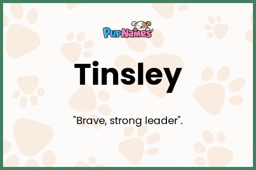 Tinsley dog name meaning