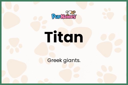 Titan dog name meaning