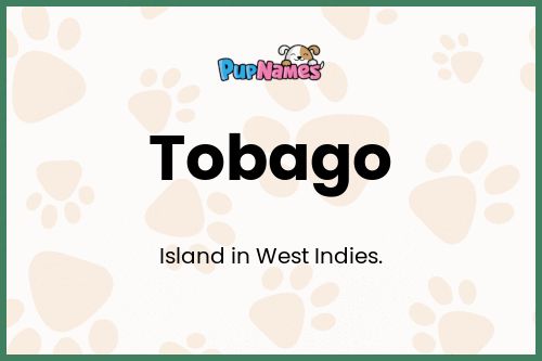 Tobago dog name meaning