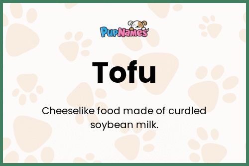 Tofu dog name meaning