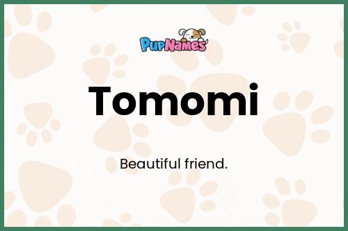 Tomomi dog name meaning