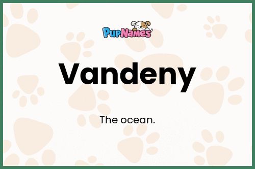 Vandeny dog name meaning