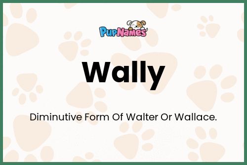 Wally dog name meaning