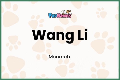 Wang Li dog name meaning