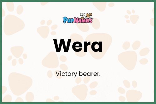 Wera dog name meaning