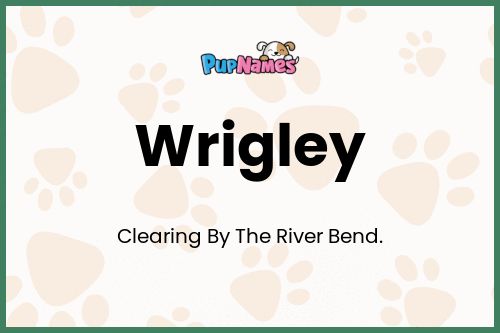 Wrigley dog name meaning