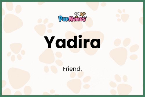 Yadira dog name meaning