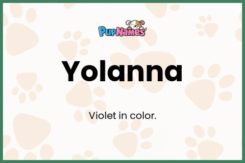 Yolanna dog name meaning