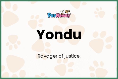 Yondu dog name meaning