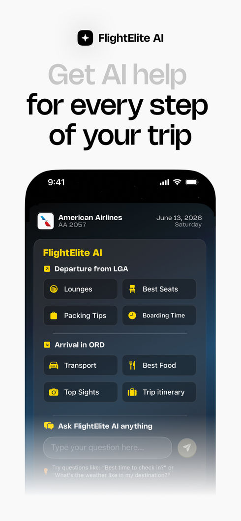 FlightElite AI trip guide