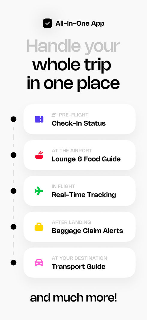 FlightElite guides the whole trip in one place
