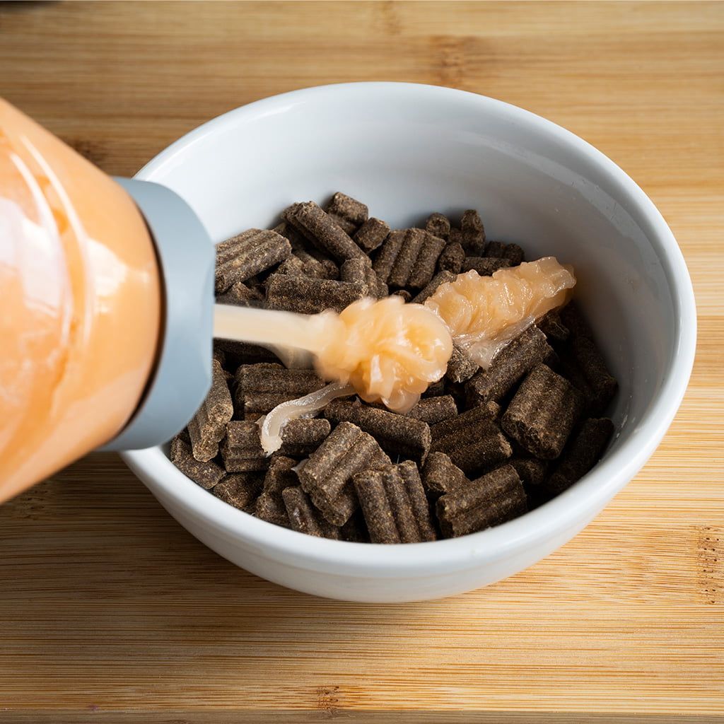 Puro Premium Zalmolie Schapenvet close up