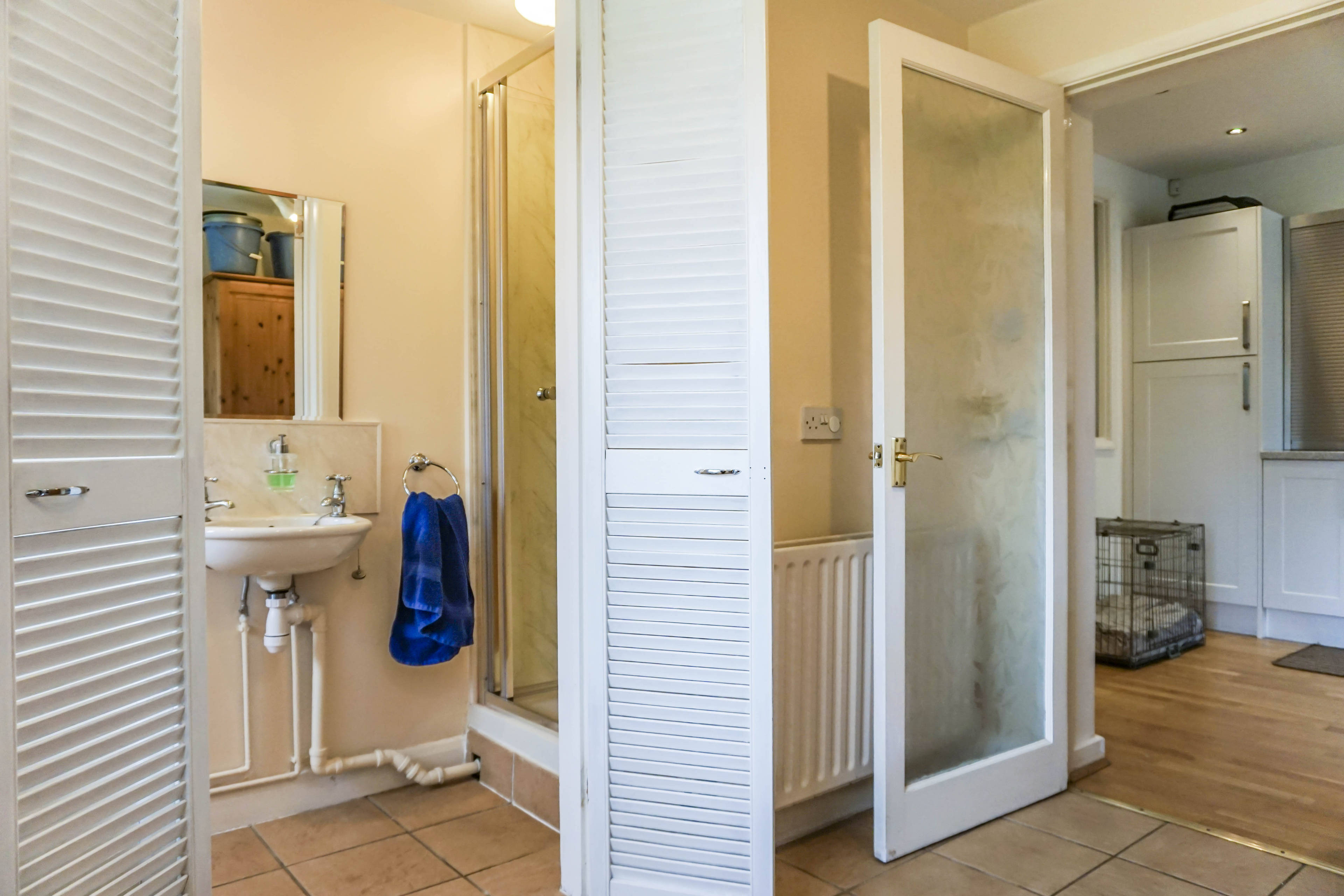 downstairs shower