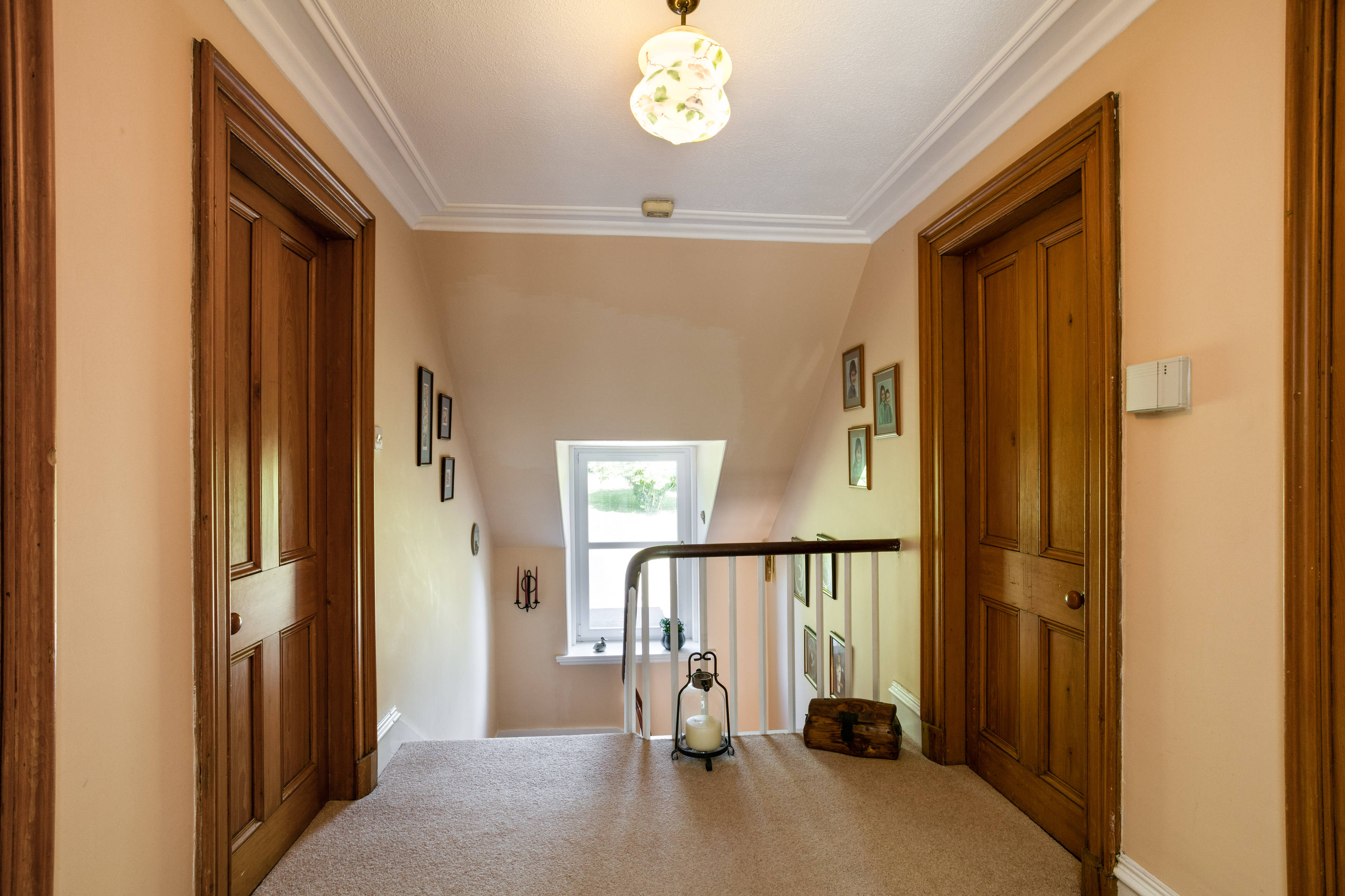 upstairs