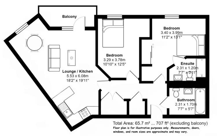 2 bedroom apartment