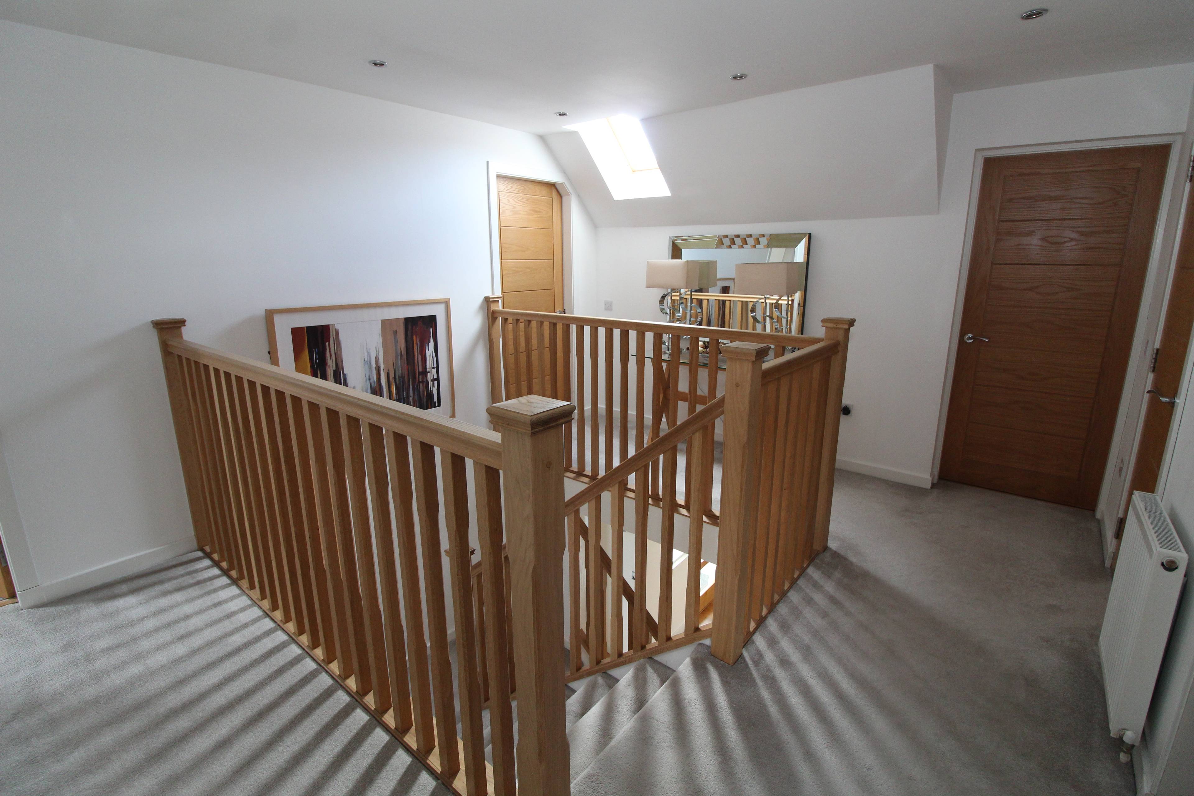upstairs