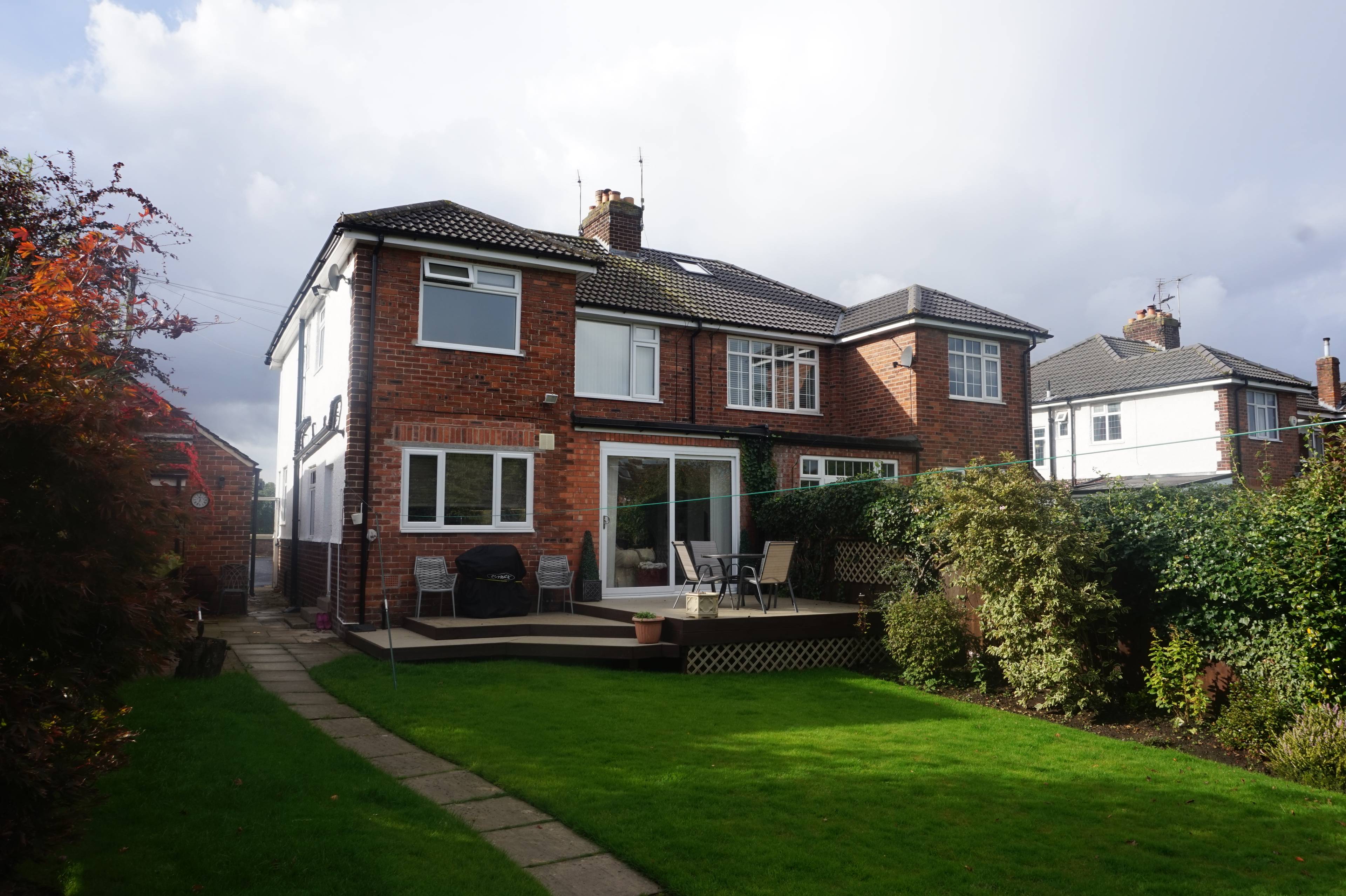 rear garden        