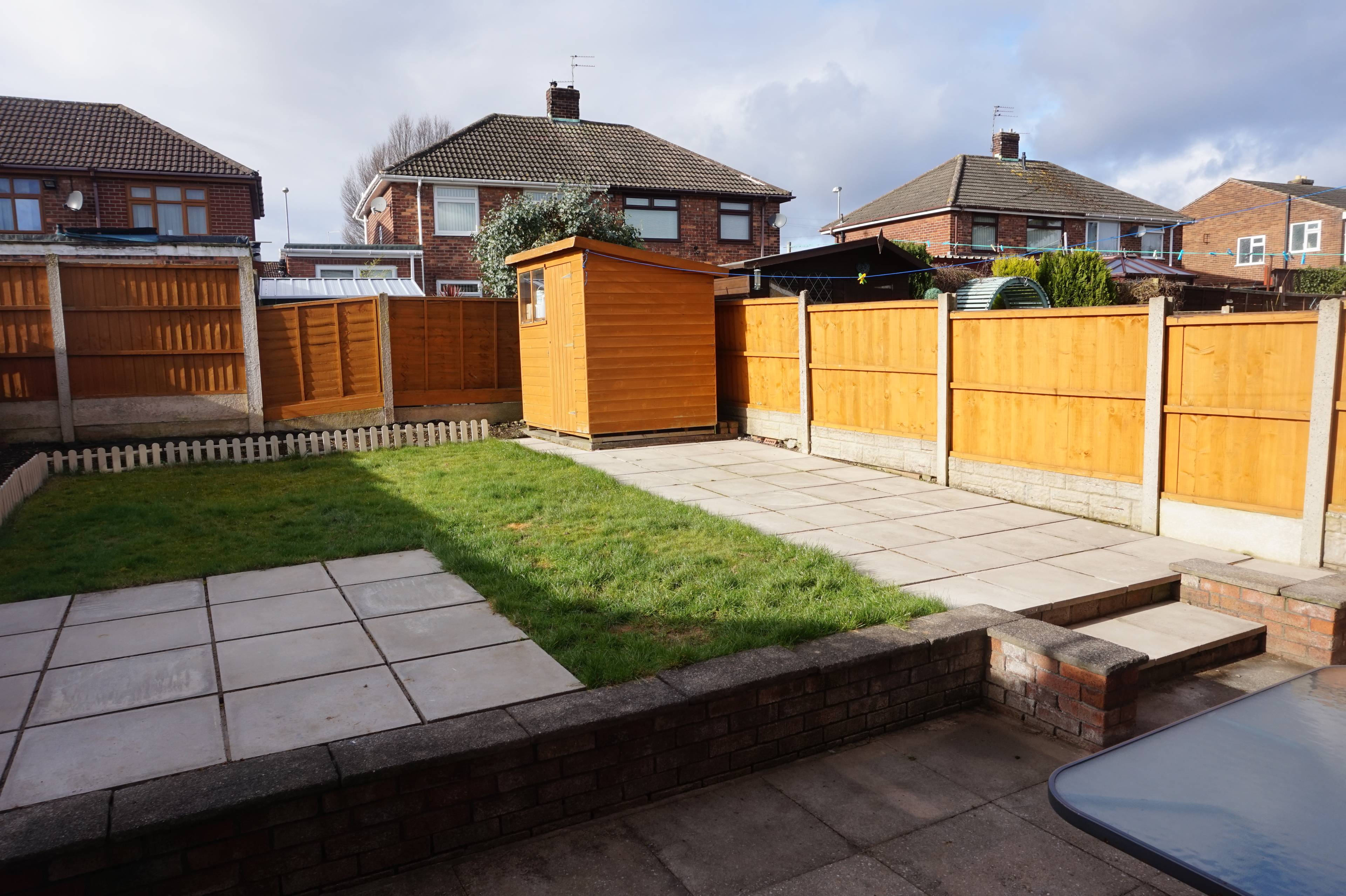rear garden   