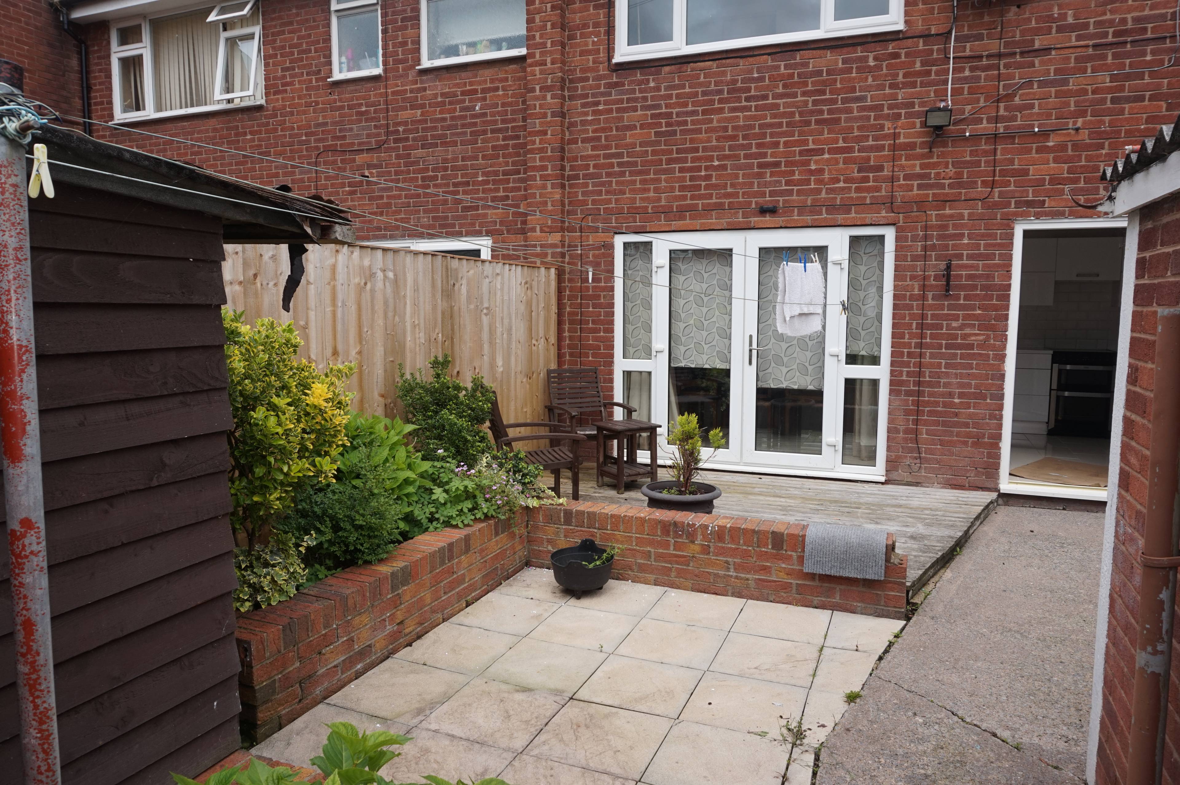 rear garden           