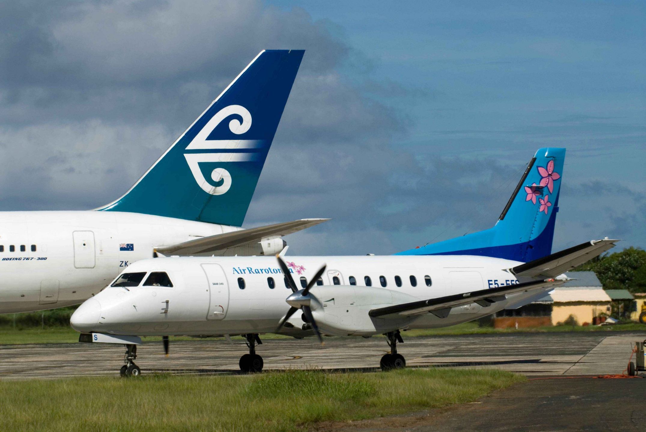 Saab & Air NZ B767 Codeshare_Rarotonga - Ewan Smith