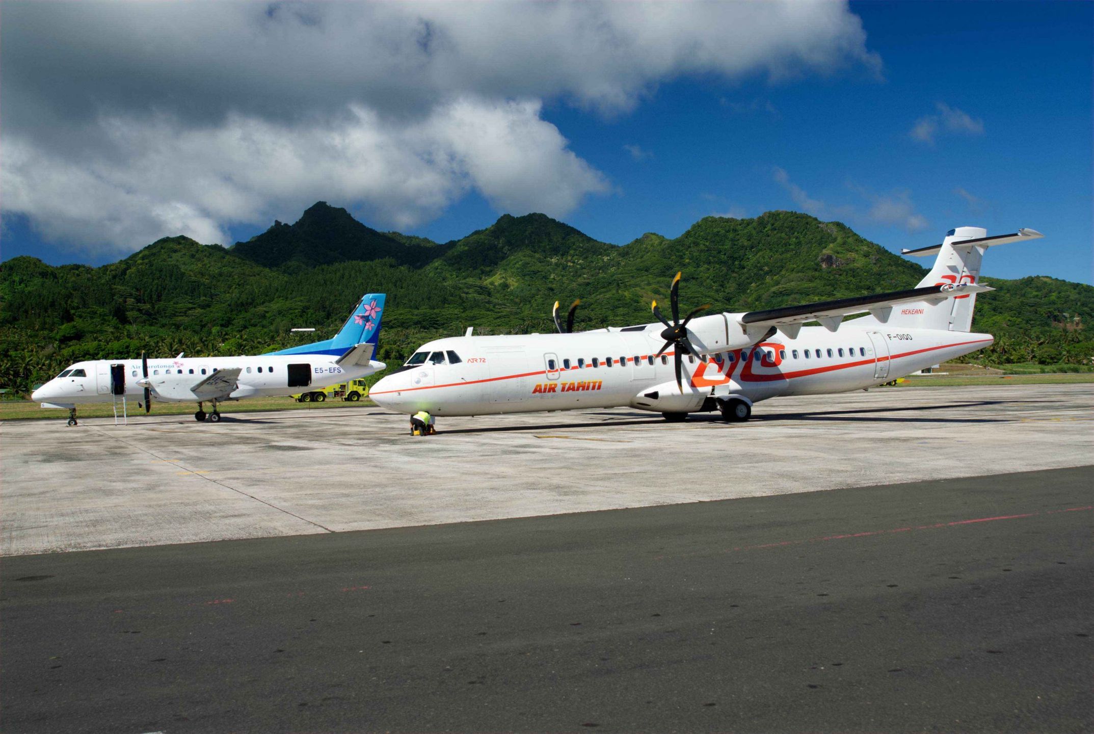 Saab & Air Tahiti ATR72_Rarotonga - Ewan Smith