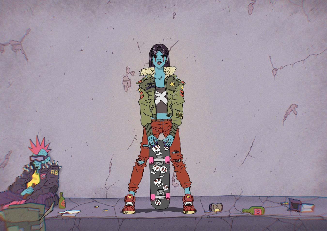 PVNKS | An Epic Cyberpunk Saga by Gerhard Human