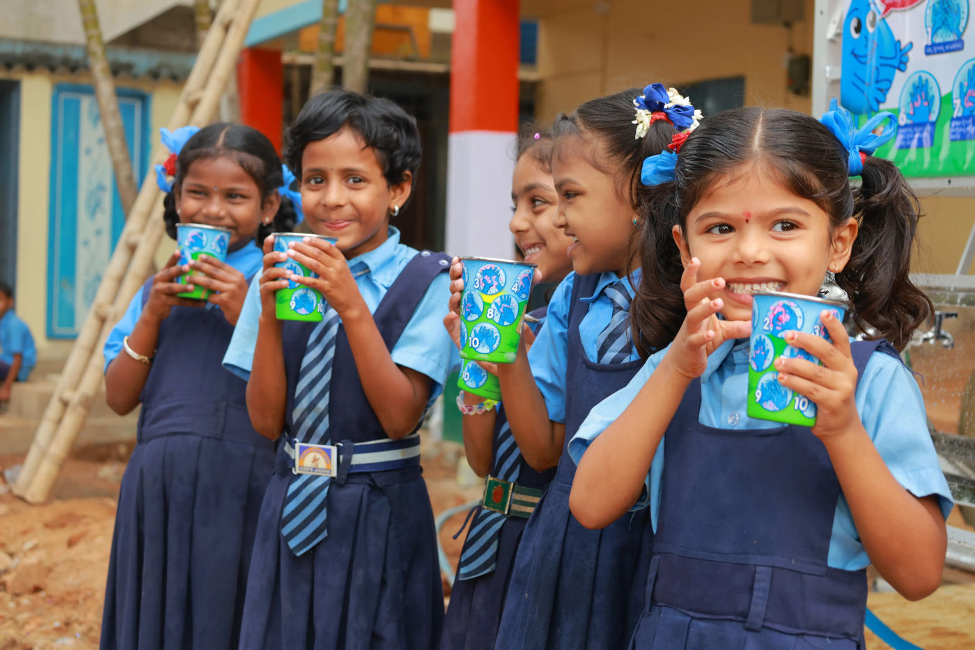 PWIF AquaTower Water Filtration Deployment at School India