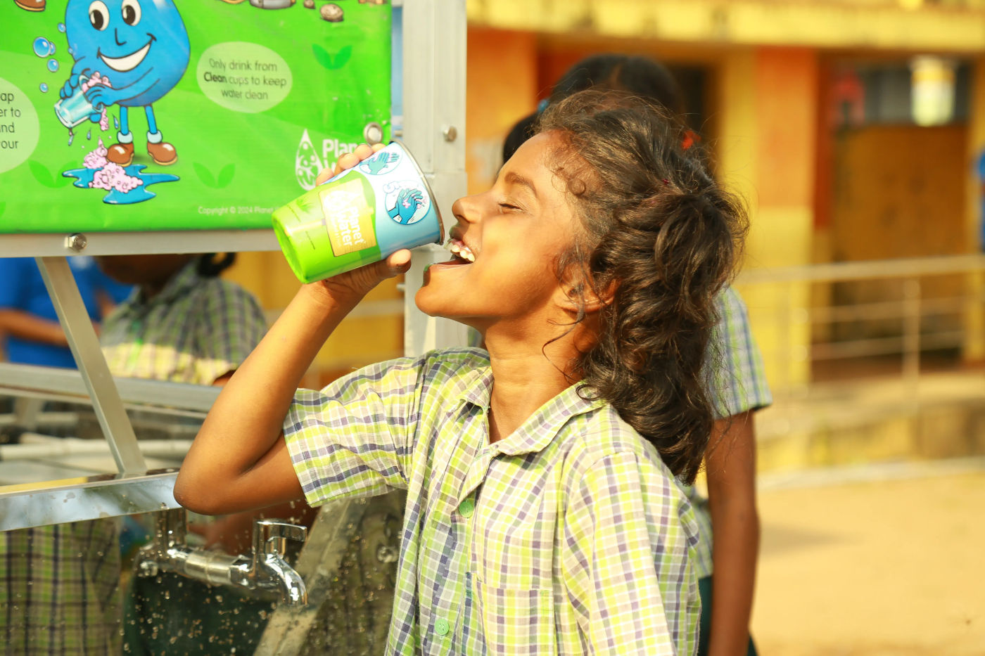 PWIF AquaTower Water Filtration Deployment at School India
