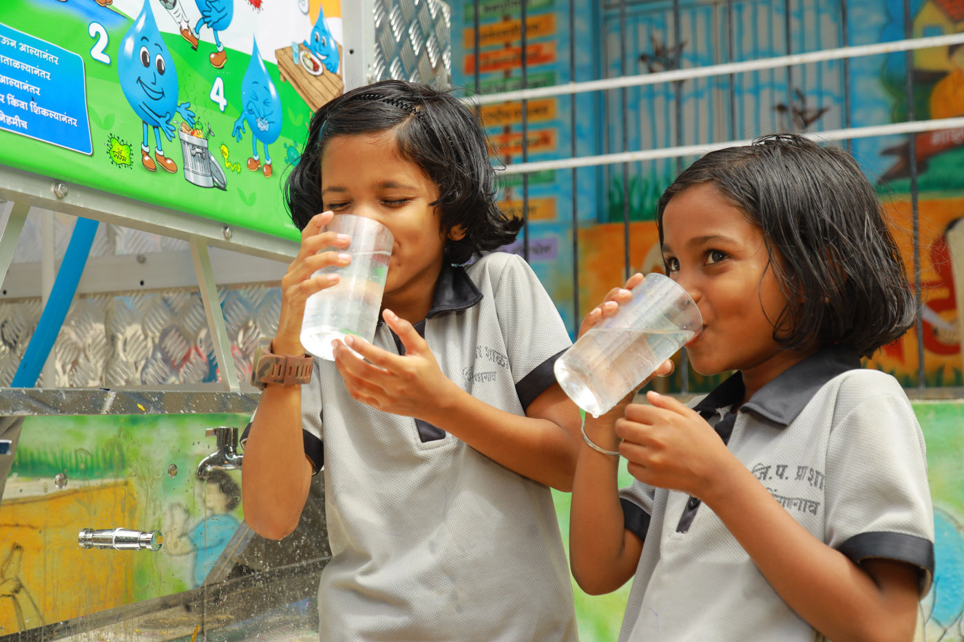 PWIF AquaTower Water Filtration Deployment at School India