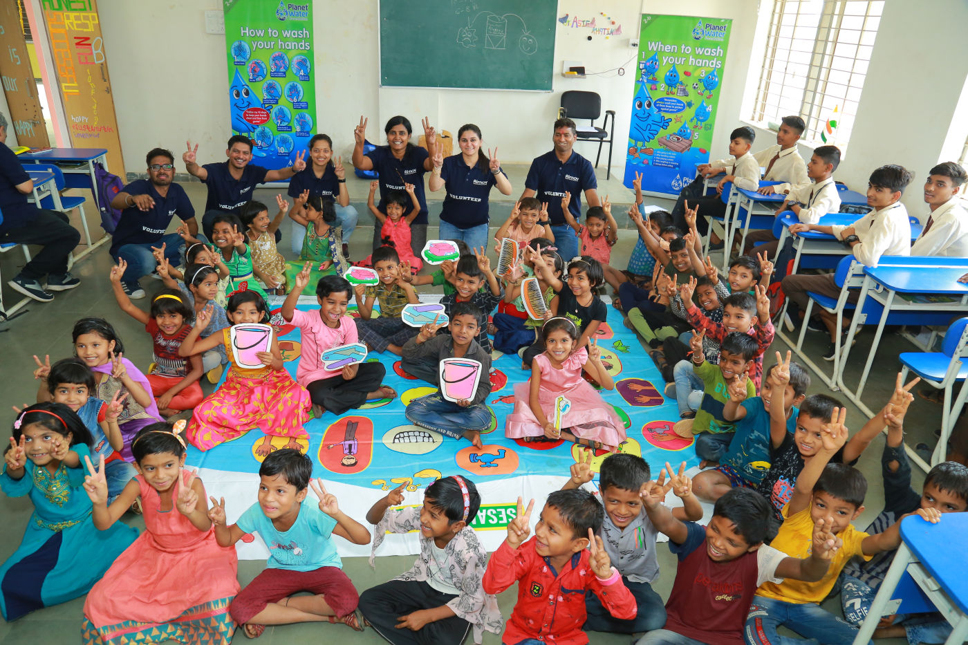 Hygiene Education - AquaTower Clean Water System in India School