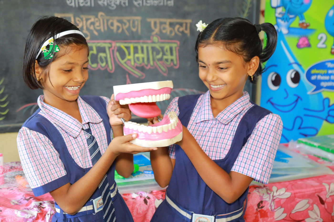 Hygiene Education - AquaTower Clean Water System in India School
