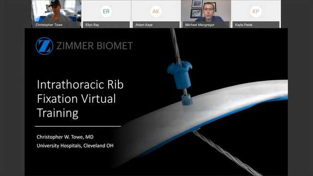 Intrathoracic Rib Fixation Virtual Training - Dr. Towe and Dr. Kaye