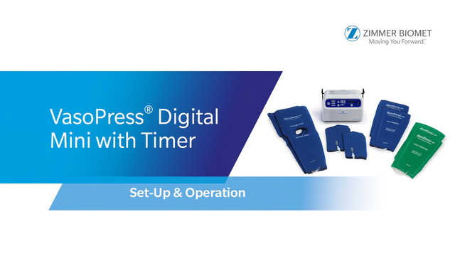 VasoPress® Digital Mini with Timer - Set-Up & Operation