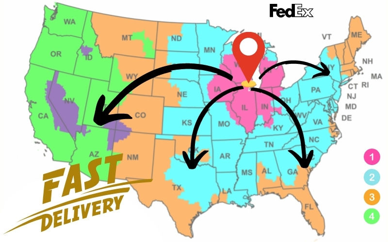 Shipping Delivery times by carrier - Fedex Delivery Times 1 1 