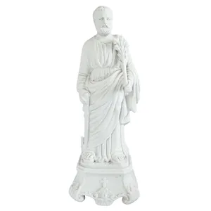 Statue de Saint Joseph en biscuit de porcelaine d'époque début XIXe siècle