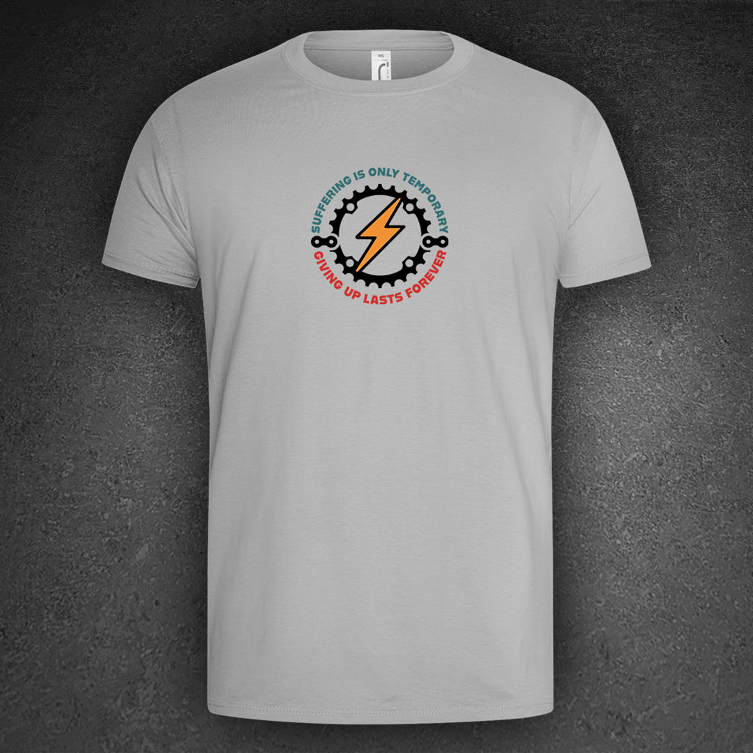 "Suffering is only temporary, giving up lasts forever" - Yves’ Tribute T-shirt