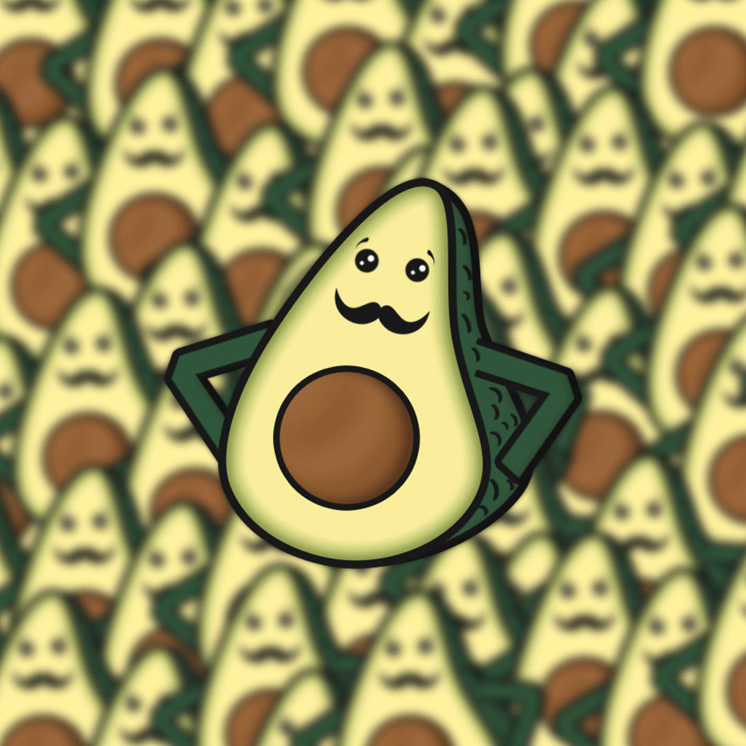 Developer Avocado - Moustache