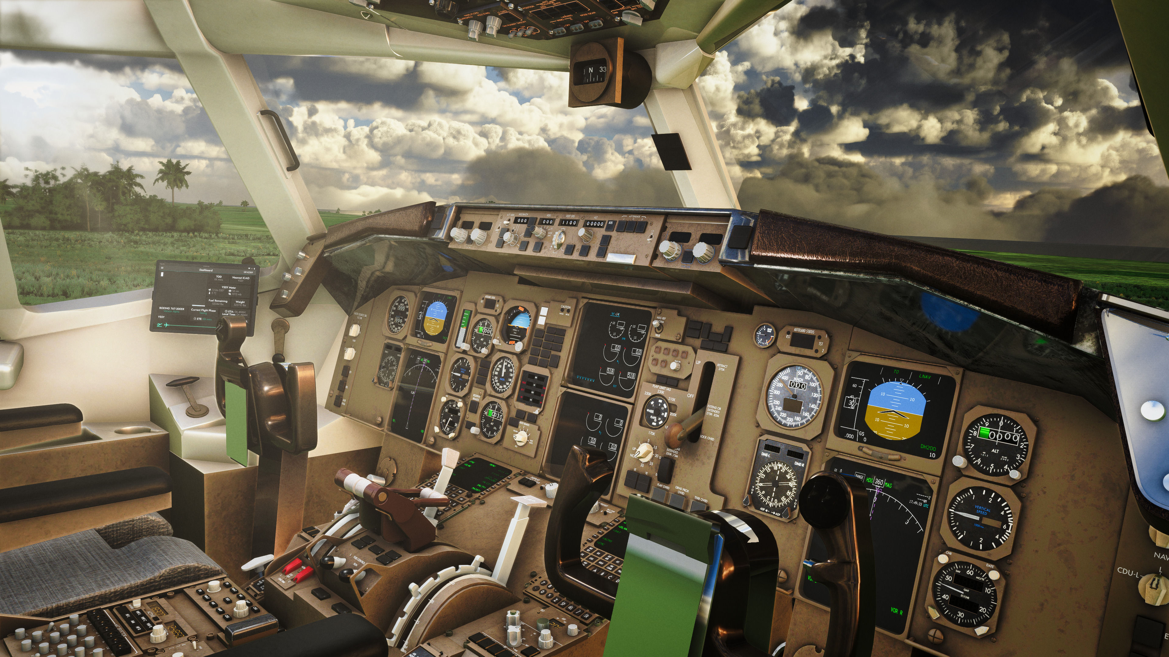 image of 767 cockpit