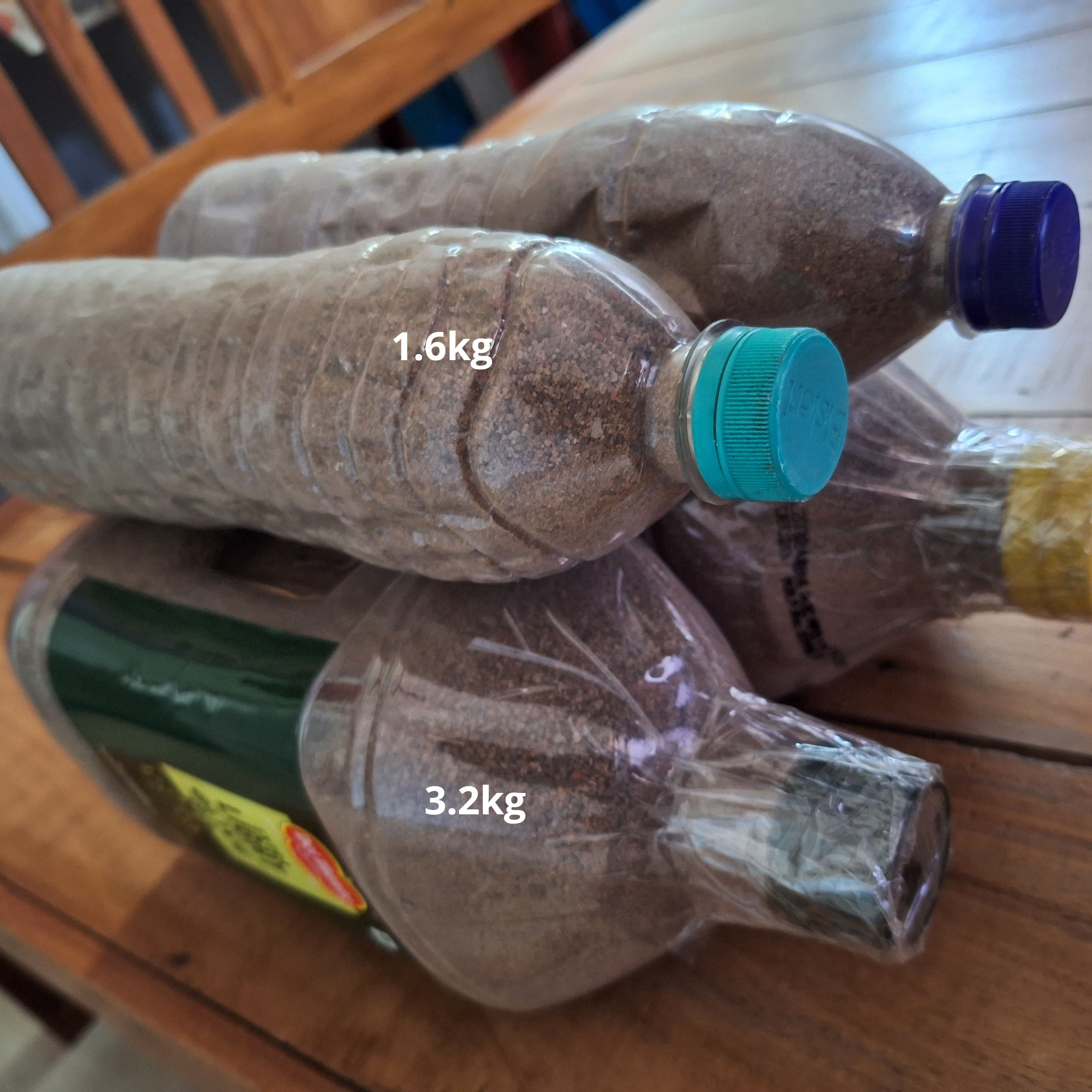 Plastic Bottle Dumbbells that I made in 2023