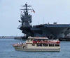 Aircraft Carrier on the Miss Hampton II Harbor Cruise