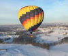 Over the Snow on the Lancaster County Hot Air Balloon Ride