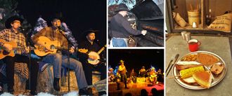 Christmas on the Trail Chuckwagon Dinner Show Collage