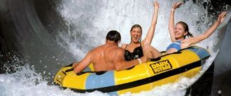 Family in Tube at Noah's Ark Waterpark